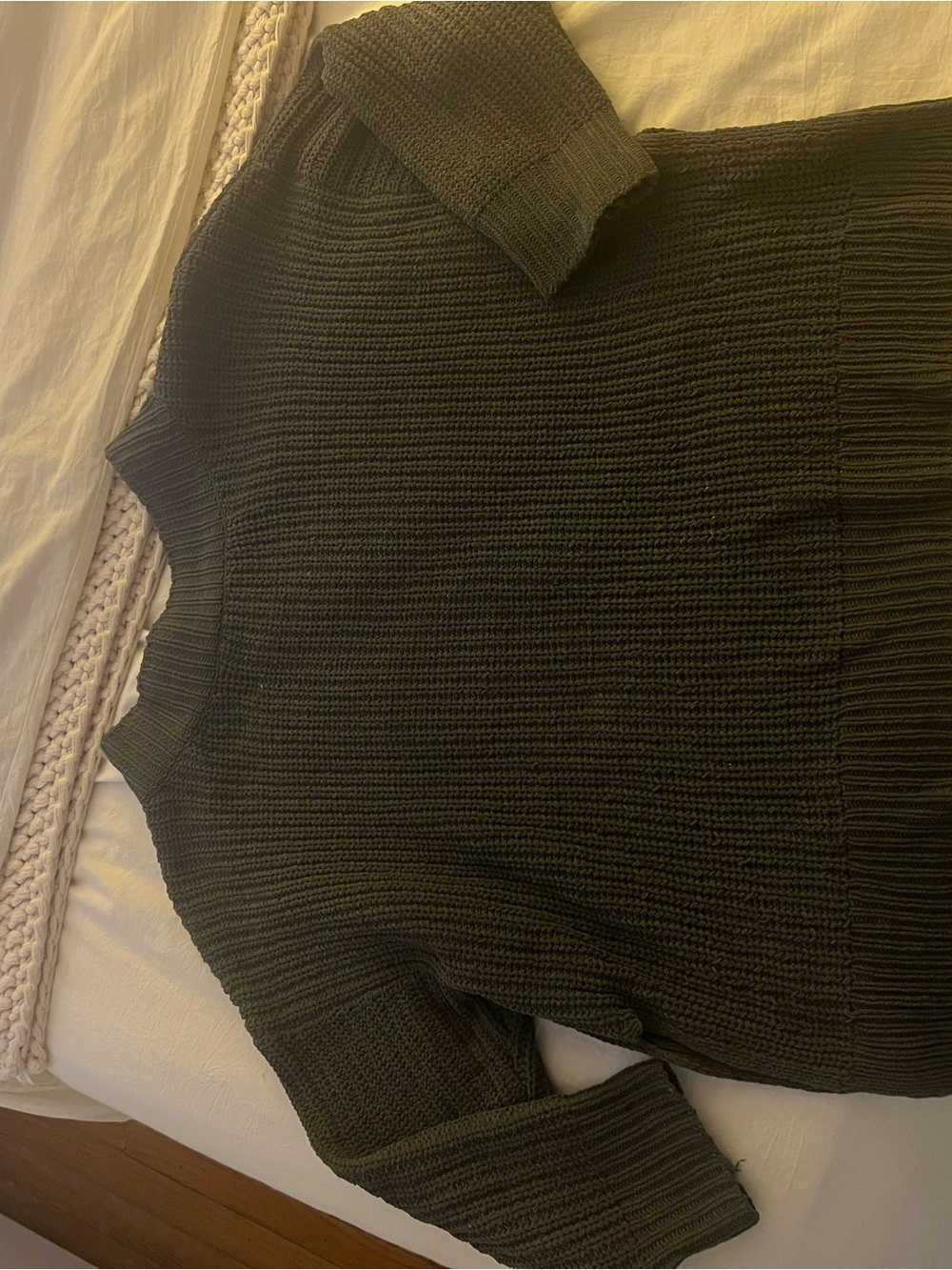 AERIE Olive Green Crewneck Sweater XL